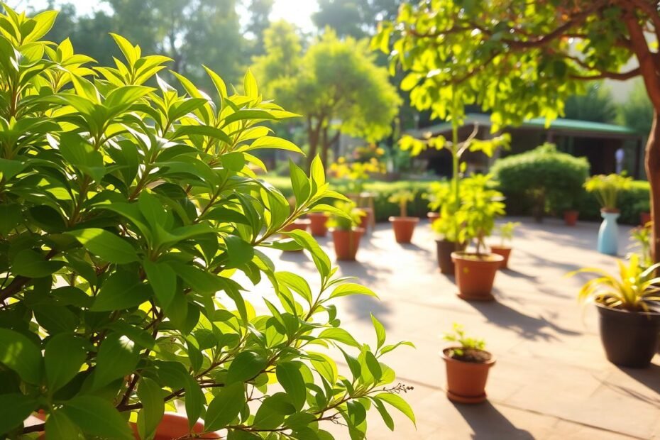 plantas no sol